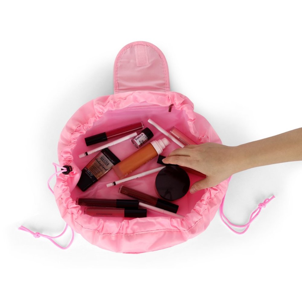 Black Drawstring Makeup Bag Drawstring Cosmetic &… - image 4